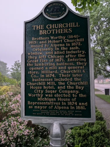 Churchill Brothers dedication in Alpena